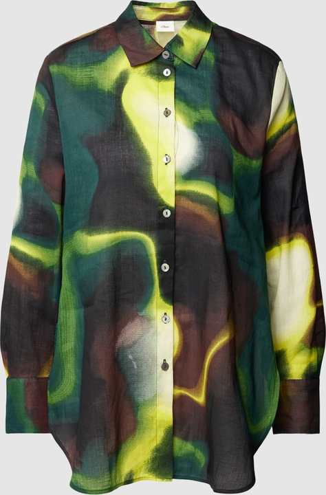 Koszula S.Oliver Black Label w stylu casual z dekoltem w kształcie litery v