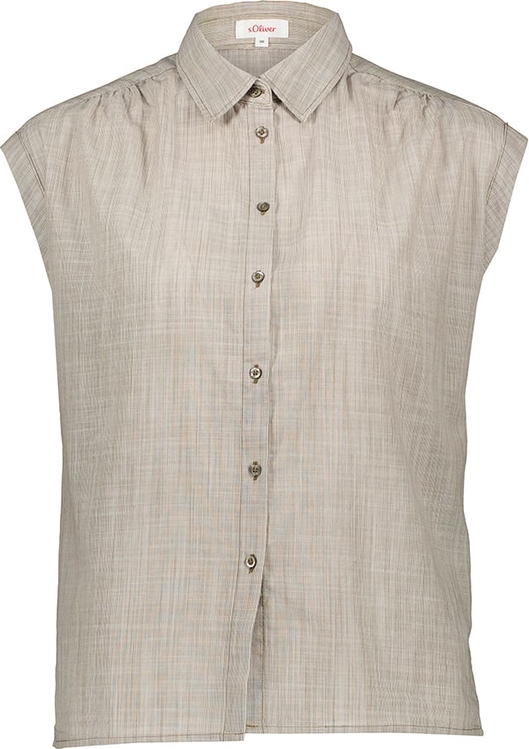Koszula S.Oliver z bawełny z dekoltem w kształcie litery v w stylu casual
