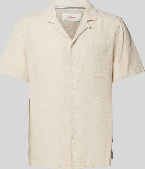 Koszula S.Oliver z krótkim rękawem z bawełny