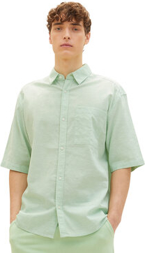 Koszula Tom Tailor Denim z kołnierzykiem button down w stylu casual