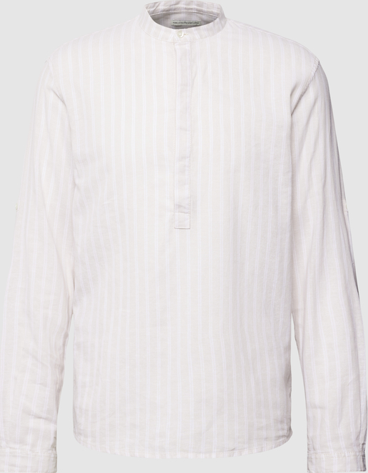 Koszula Tom Tailor Denim ze stójką w stylu casual z bawełny