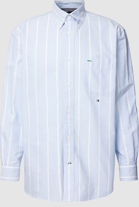 Koszula Tommy Hilfiger z bawełny w stylu casual z kołnierzykiem button down