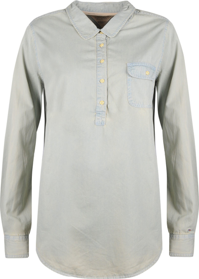Koszula ubierzsie.com z tkaniny z kołnierzykiem w stylu casual