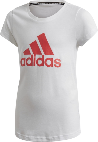 Koszulka dziecięca Adidas z bawełny dla dziewczynek z krótkim rękawem