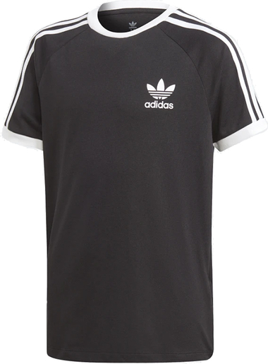 Koszulka dziecięca Adidas z bawełny z krótkim rękawem w paseczki