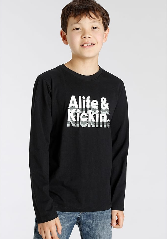 Koszulka dziecięca Alife And Kickin dla chłopców z bawełny