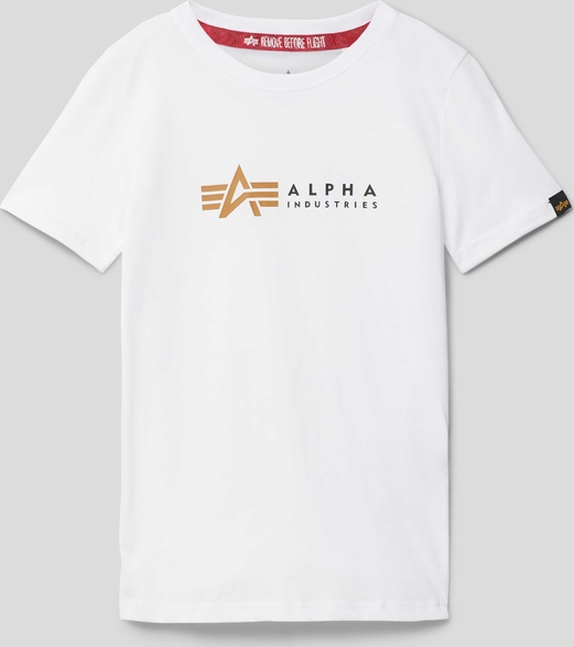 Koszulka dziecięca Alpha Industries dla chłopców z bawełny