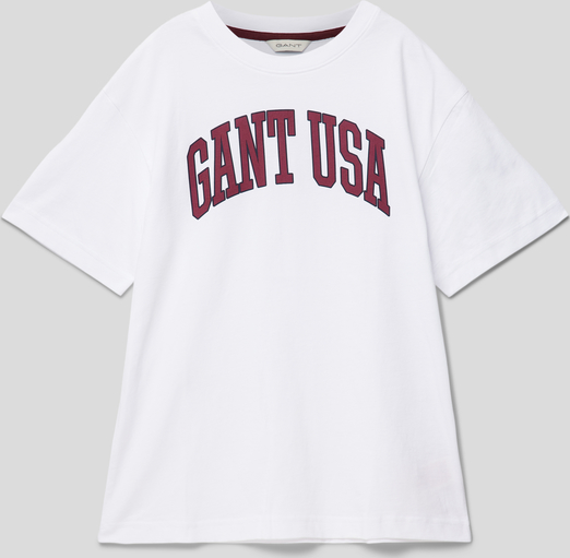 Koszulka dziecięca Gant z bawełny z krótkim rękawem