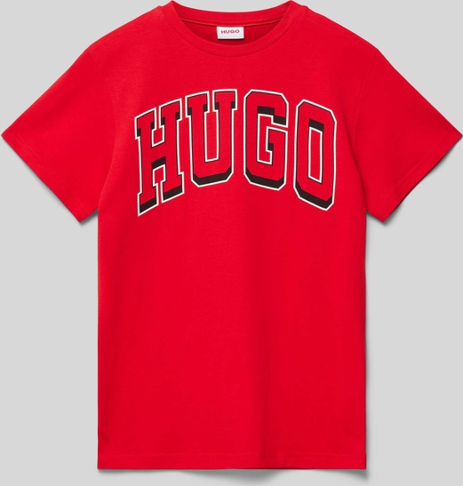 Koszulka dziecięca Hugo Boss dla chłopców z bawełny