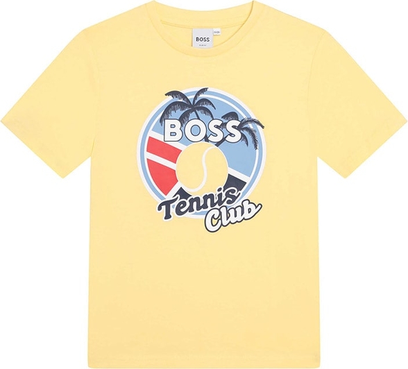 Koszulka dziecięca Hugo Boss dla chłopców z bawełny