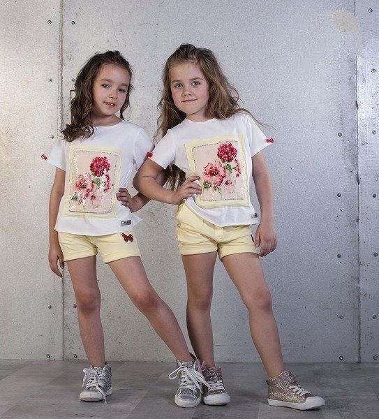 Koszulka dziecięca Kids By Voga w kwiatki