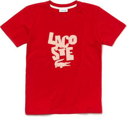 Koszulka dziecięca Lacoste z bawełny