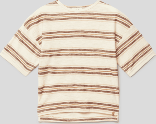 Koszulka dziecięca Lil Atelier z bawełny w paseczki