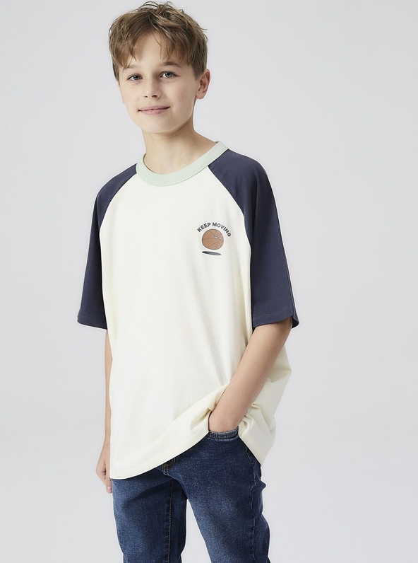 Koszulka dziecięca Lincoln & Sharks By 5.10.15. z bawełny dla chłopców