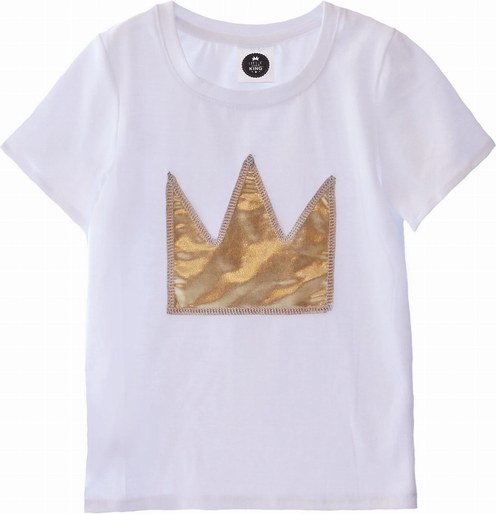 Koszulka dziecięca Little Gold King z krótkim rękawem