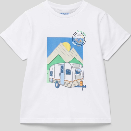 Koszulka dziecięca Mayoral dla chłopców z bawełny