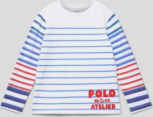 Koszulka dziecięca POLO RALPH LAUREN z bawełny dla chłopców w paseczki