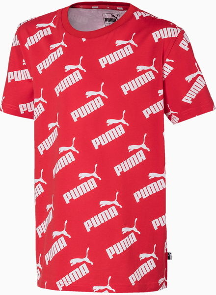Koszulka dziecięca Puma z tkaniny z krótkim rękawem dla chłopców