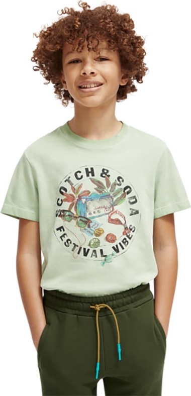 Koszulka dziecięca Scotch & Soda dla chłopców z bawełny