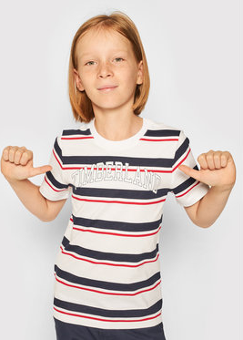 Koszulka dziecięca Timberland z krótkim rękawem w paseczki