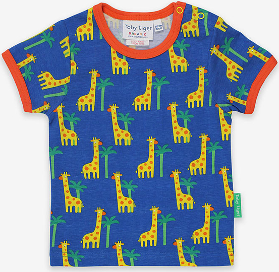 Koszulka dziecięca Toby Tiger dla chłopców z tkaniny