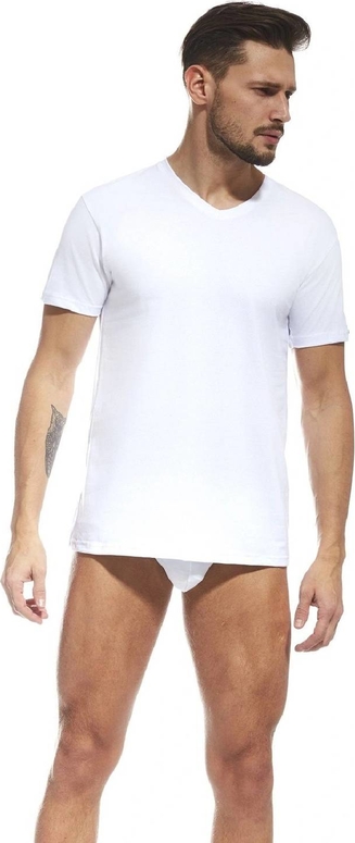 Koszulka krótki rękaw authentic Cornette biała 201