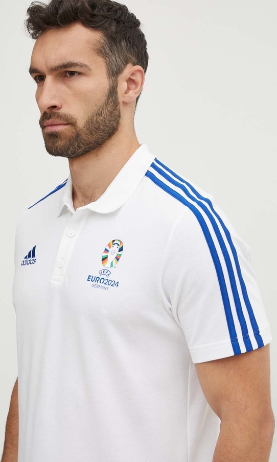 Koszulka polo Adidas Performance w sportowym stylu z nadrukiem