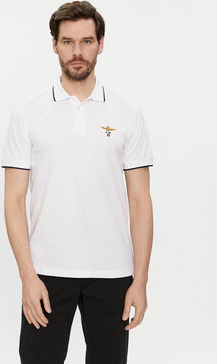 Koszulka polo Aeronautica Militare w stylu casual z krótkim rękawem