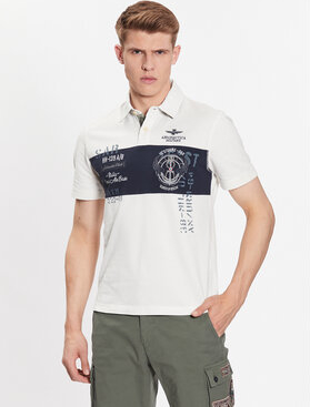 Koszulka polo Aeronautica Militare z krótkim rękawem w młodzieżowym stylu