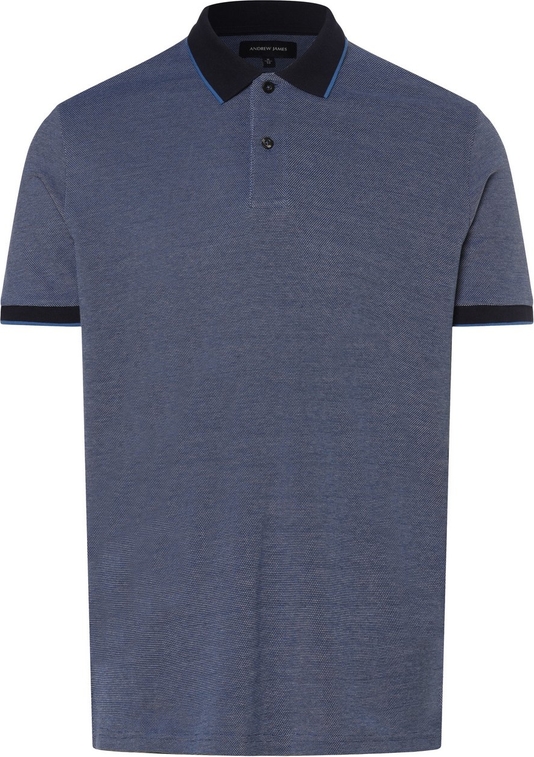 Koszulka polo Andrew James z krótkim rękawem w stylu casual z bawełny