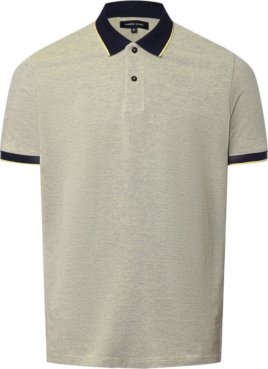 Koszulka polo Andrew James z tkaniny w stylu casual