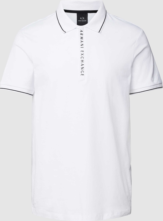 Koszulka polo Armani Exchange w stylu casual z krótkim rękawem z bawełny