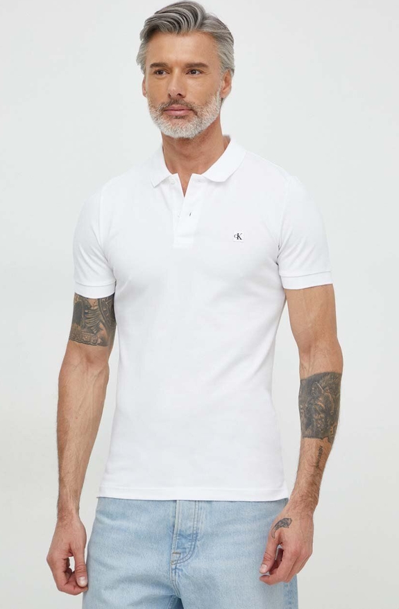 Koszulka polo Calvin Klein w stylu casual z krótkim rękawem