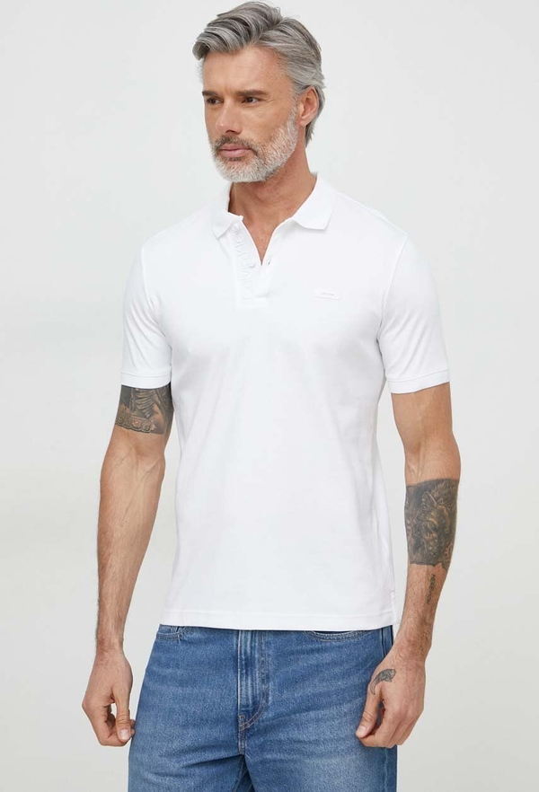 Koszulka polo Calvin Klein z bawełny w stylu casual