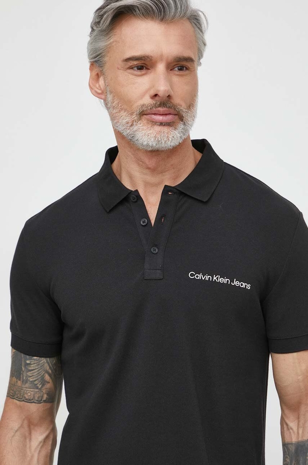 Koszulka polo Calvin Klein z nadrukiem