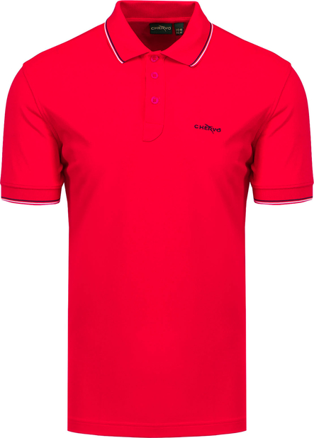 Koszulka polo Chervo z krótkim rękawem w stylu casual z tkaniny