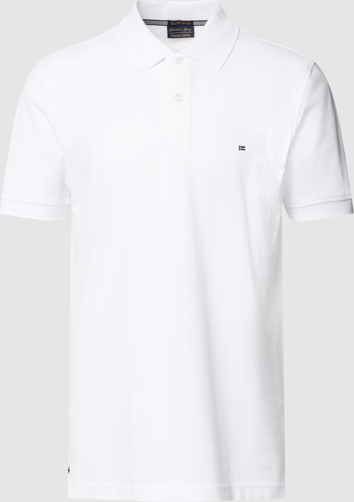 Koszulka polo Christian Berg z bawełny w stylu casual z krótkim rękawem