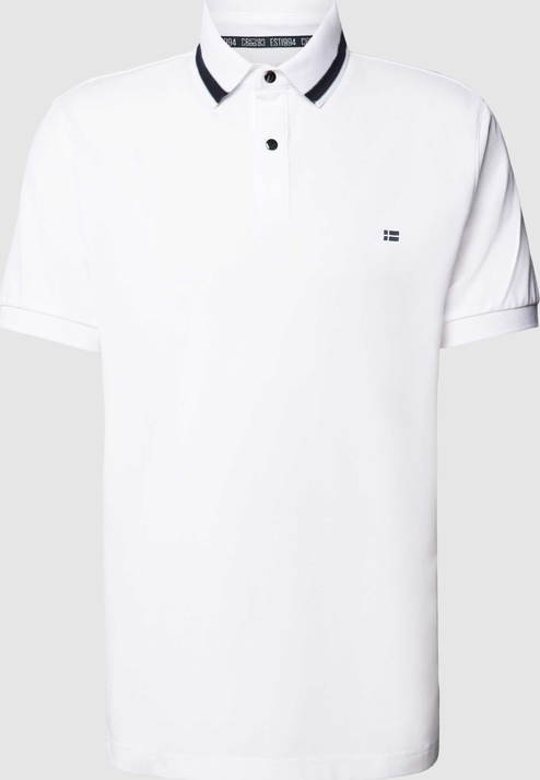 Koszulka polo Christian Berg z bawełny z krótkim rękawem w stylu casual