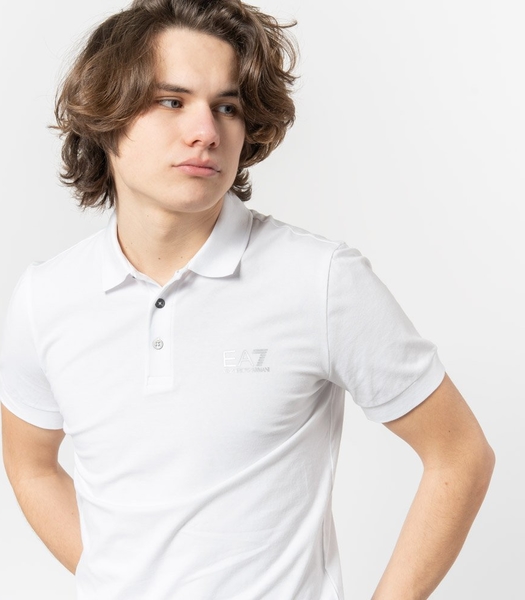 Koszulka polo Emporio Armani z bawełny w stylu casual z krótkim rękawem