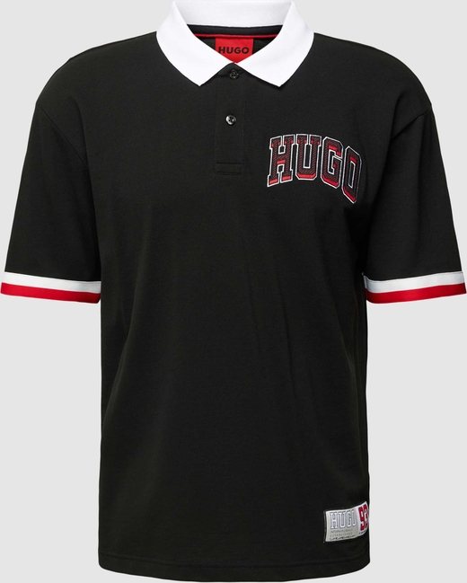 Koszulka polo Hugo Boss z krótkim rękawem w młodzieżowym stylu z bawełny