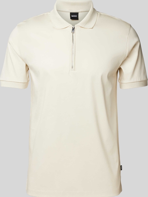 Koszulka polo Hugo Boss z krótkim rękawem z bawełny w stylu casual