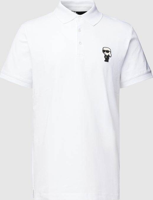 Koszulka polo Karl Lagerfeld z bawełny w stylu casual z krótkim rękawem