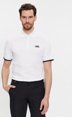 Koszulka polo Karl Lagerfeld z krótkim rękawem w stylu casual
