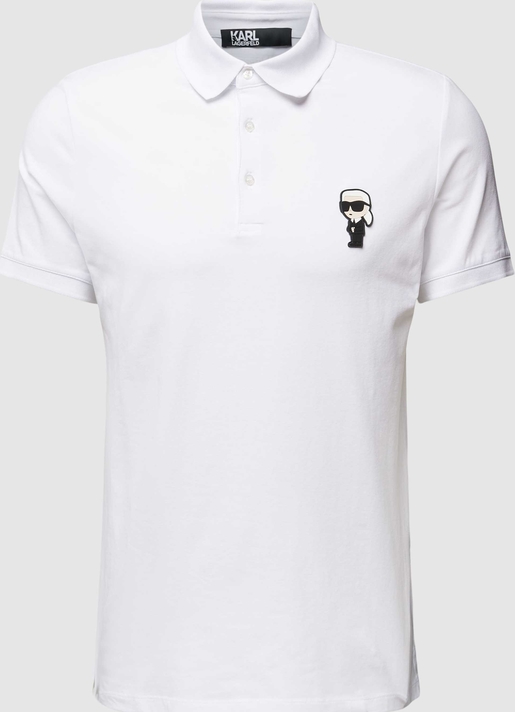 Koszulka polo Karl Lagerfeld z krótkim rękawem z bawełny