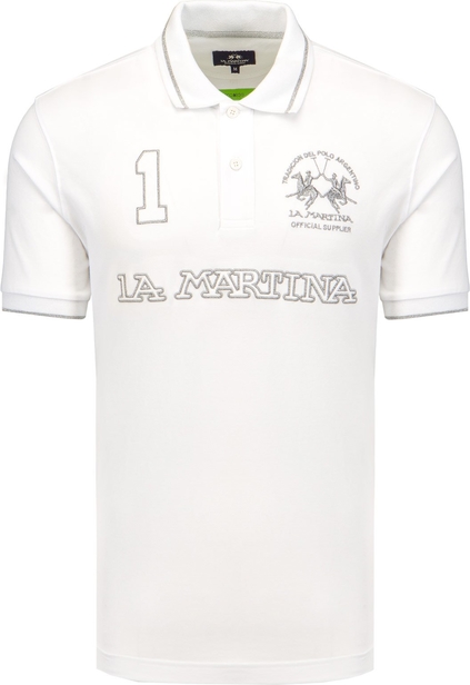 Koszulka polo La Martina z krótkim rękawem z bawełny