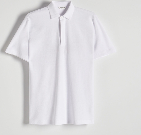 Koszulka polo Reserved z krótkim rękawem w stylu casual