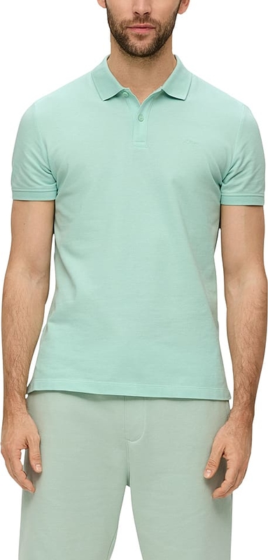 Koszulka polo S.Oliver z bawełny z krótkim rękawem w stylu casual