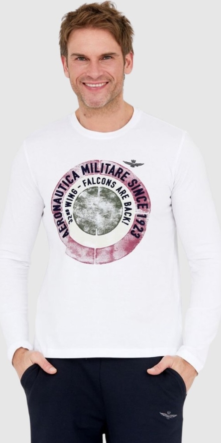 Koszulka z długim rękawem Aeronautica Militare w młodzieżowym stylu