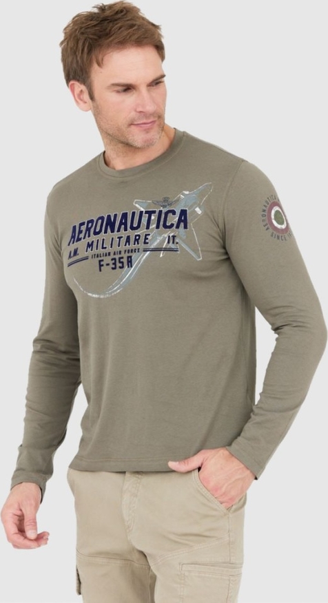 Koszulka z długim rękawem Aeronautica Militare w młodzieżowym stylu