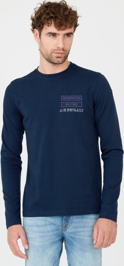 Koszulka z długim rękawem Aeronautica Militare w stylu casual z długim rękawem